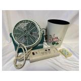 Fan, Wastebasket, Surge Protector, Miscellaneous