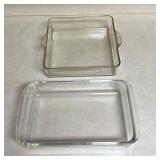 2 Square Pyrex Baking Dishes