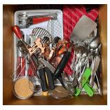 Variety of Silverware, Cookie Cutters, Utensils