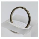 18K Gold Ring Stamped "WHITE ROSE"