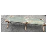 Vintage Wooden/Canvas Cot