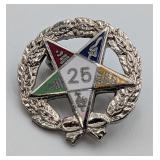 25 Year Eastern Star Pin in Box