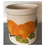 Utensil Holder Hand Painted Jar