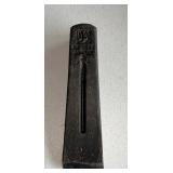 vintage metal wood-splitting wedge