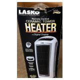 Lasko Ceramic Tower Heater w/Remote