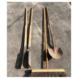 Yard Tools Post Hole, shovel, broom