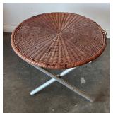 Wicker Round Side Table
