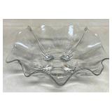VTG Cambridge Glass 4-footed fruit bowl