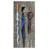 Duck Head Umbrella, 2 Wooden Handled