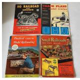 4 Vintage Train Books
