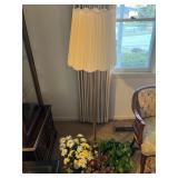 Traditional Floor Lamp & 5 Silk Arrangements