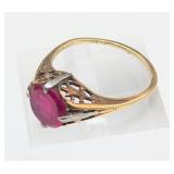 14K Gold & Ruby Ring