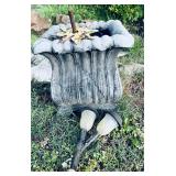 Plastic Planter, 2 Solar Lights & Mosaic Art