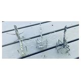 Lot of 3 Metal Wire Yard Art