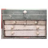 Antique Rustic Farmhouse-Style Chest of Drawers