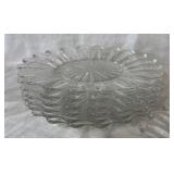 7 Vtg. Heisey Crystolite Glass Salad Plates
