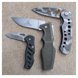 3 Pocket Knives, 4'-5½'