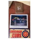 Cubs Plastic Plate, Counts Kustoms Pic, Book