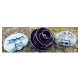 3 Garden Art Decor Pieces