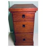 Vintage Wooden File Cabinet