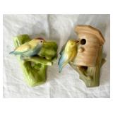 2 Vintage Czech Pottery Wall Pocket Planters