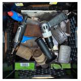 Crate of Sanding Tools, Nails