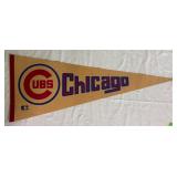 Vtg. Chicago Cubs Baseball Pennant