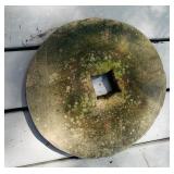 13 3/4' Antique Grinding Stone Wheel