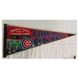 Vtg. 1990's Chicago Cubs Pennant