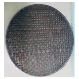 24' Woven Bamboo Basket w/Table Top Glass