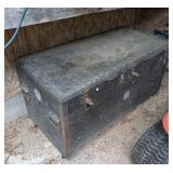 Black 4' Vintage Carpenter's Tool Trunk