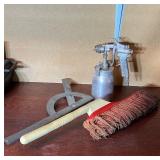 Saw Protractor, Duster,VTG Devilbiss MBC spray gun