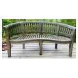 Teak Wood Banana Bench