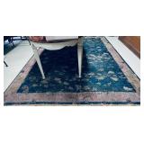 Blues, Blush Pink & Tan Area Rug