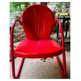 Northlight Red Steel Frame Chair