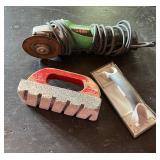 Hand Sander, Rubbing Block, Hitachi Angle Grinder