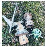 4 Garden Art Pieces
