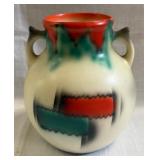 Vtg. Bihl Czechoslovakia Double Handle Vase