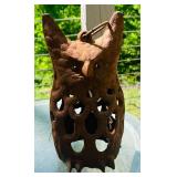 Hanging Cast Iron Owl