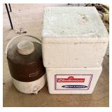 Vintage Coleman Cooler, 2 Sterifoam