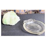 Vintage Clear Dish & Rock/Mineral Lot