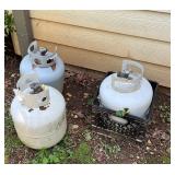 3 Propane tanks