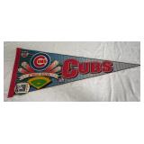 Vtg. 1990's Chicago Cubs MLB Felt Pennant