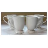 Set of 4 White Gibson China Mugs