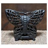 Vintage Cast Iron Hanging Butterfly Garden Lantern