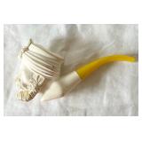 Vintage Hand Carved Turkish Meerschaum Pipe