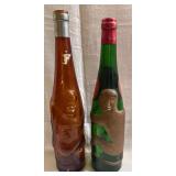 2 Vtg. Affentaler Glass Bottles