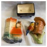 3 Vtg. Ceramic Czechoslovakia Pieces