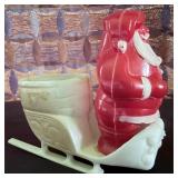 VTG 1950s Rosbro Hard Plastic Santa Claus