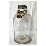 Vintage 1 Gallon Clear Glass Prohibition-Era Jug